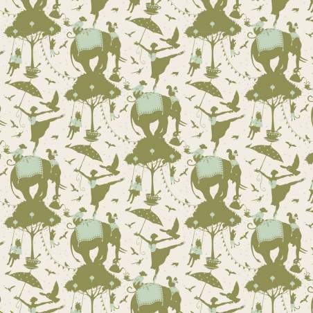 Tilda 110 Circus Life Green Tilda Fabrics - 1