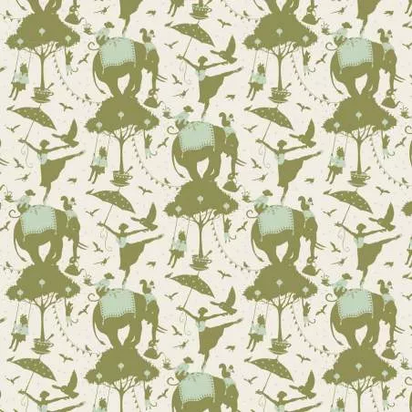 Tilda 110 Circus Life Green Tilda Fabrics - 1