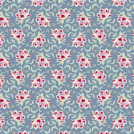 Tilda 110 Clown Flower Blue Tilda Fabrics - 1