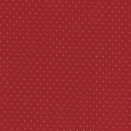 Quilter's First, Tessuto Rosso con piccoli pois - Lecien Lecien Corporation - 1