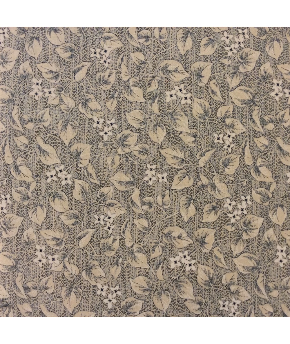 Moda Fabrics Union Blues, Tessuto Crema con Foglie e Fiori Moda Fabrics - 1