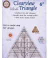 Clearview Triangle 6 inch - 60° Squadra in Acrilico C&T Publishing - 1