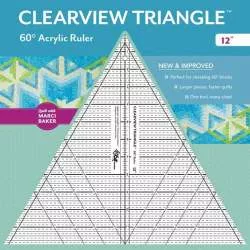 Clearview Triangle 12 inch - 60° Squadra in Acrilico C&T Publishing - 1