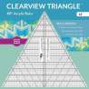 Clearview Triangle 12 inch - 60° Squadra in Acrilico C&T Publishing - 1
