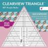 Clearview Triangle 8 inch - 60° Squadra in Acrilico C&T Publishing - 1