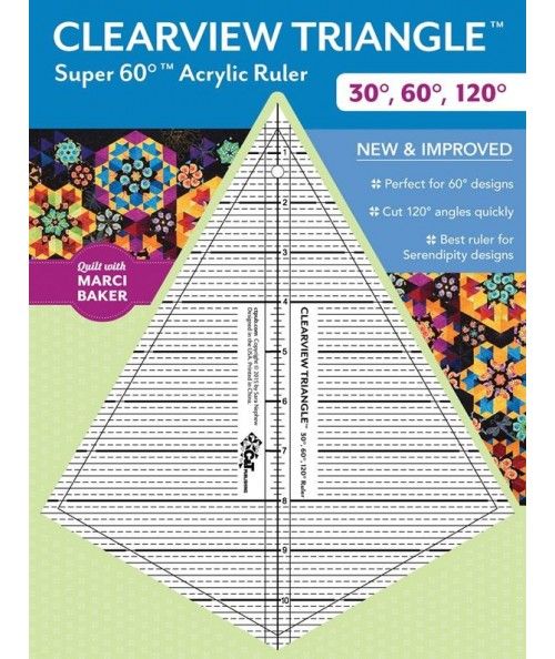 Clearview Triangle Super 60° - Sqadra in Acrilico C&T Publishing - 1