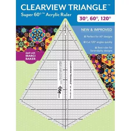 Clearview Triangle Super 60° - Sqadra in Acrilico C&T Publishing - 1