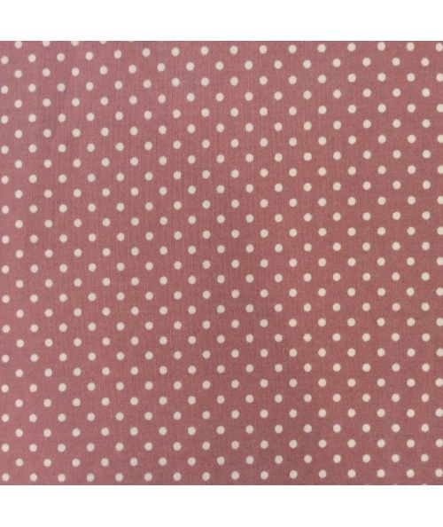 Tessuto Rosa antico con pois bianchi - To-Do To Do - 1