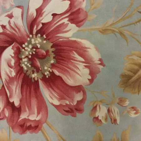 Moda COLLEZIONE LUNA NOTTE - 3sisters - fiori su base tortora Moda Fabrics - 1