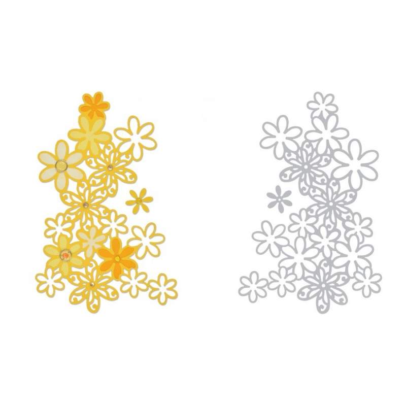 Sizzix, Thinlits Die Drifting Daisy Sizzix - Big Shot - 1