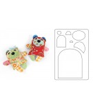 Bigz L Die Maggie & Quincy (Small Bear) by JJ Sizzix - Big Shot - 1