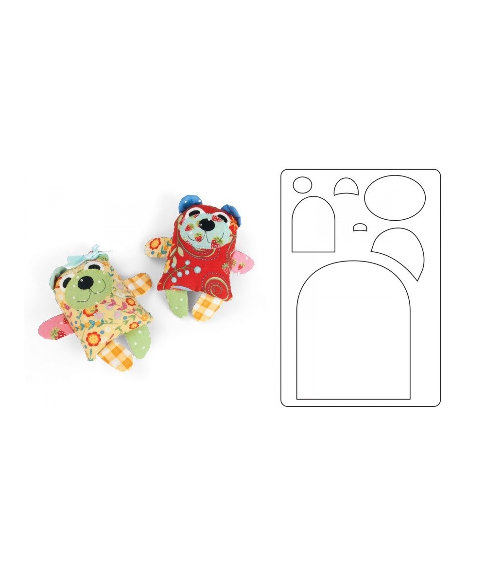 Bigz L Die Maggie & Quincy (Small Bear) by JJ Sizzix - Big Shot - 1
