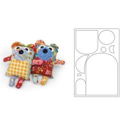 Bigz Plus Q Die Maggie & Quincy (Large Bear) by JJ Sizzix - Big Shot - 1