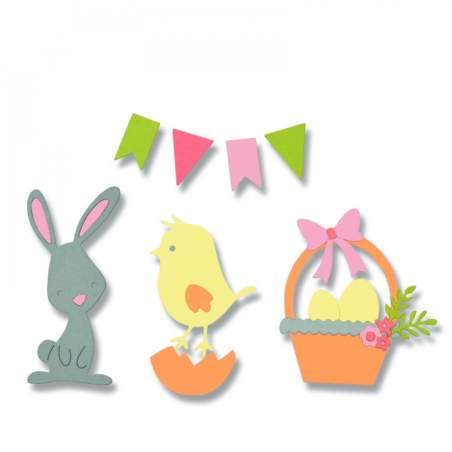 Sizzix, Thinlits Die Set 17PK Easter by Pete Hughes Sizzix - Big Shot - 1