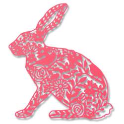 Sizzix, Thinlits Die Wild Rabbit by Georgia Low Sizzix - Big Shot - 1