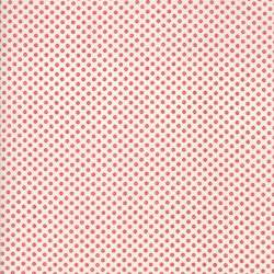 Moda Fabrics, Collezione Liberty Primitive Gathering, tessuto bianco con disegnini rossi Moda Fabrics - 1