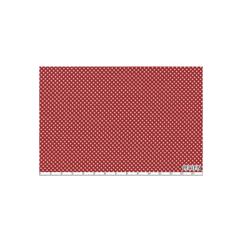Lecien Color Basic, tessuto rosso e pois bianchi Lecien Corporation - 1