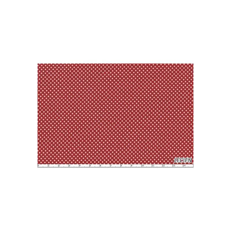 Lecien Color Basic, tessuto rosso e pois bianchi Lecien Corporation - 1