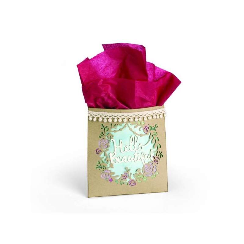 Sizzix, Thinlits Die Phrase Hello Beautiful by Katelyn Sizzix - Big Shot - 1