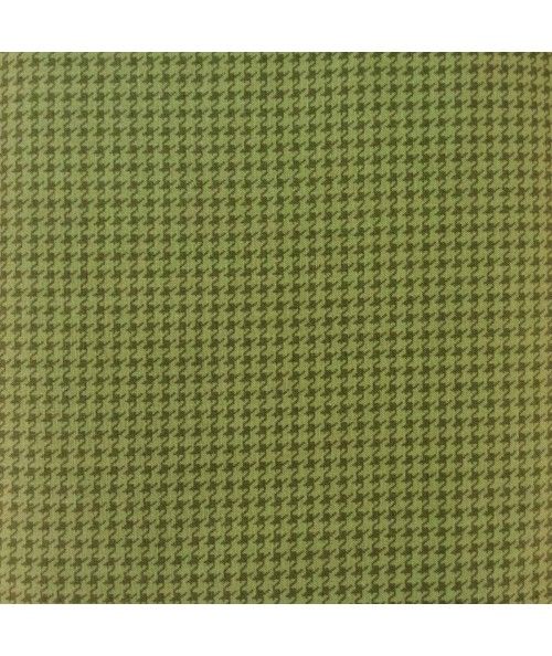 Tessuto Verde Pied de Poule - Houndstooth Pebble, Free Spirit Westminster Fabrics - 1