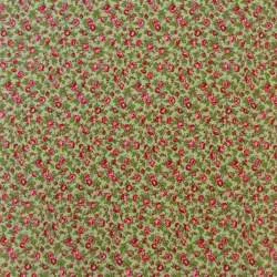 Tessuto Verde con Rose Rosse - Windermere Prints, Moda Fabrics Moda Fabrics - 1