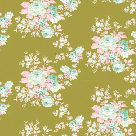 Tilda 110 Autumn Rose Green Tilda Fabrics - 1