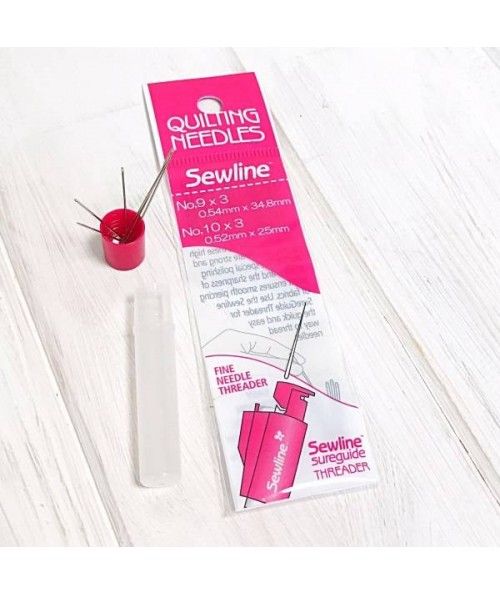 Sewline, Quilting needles - Aghi per quilt, 6 pz (n. 9 e 10)