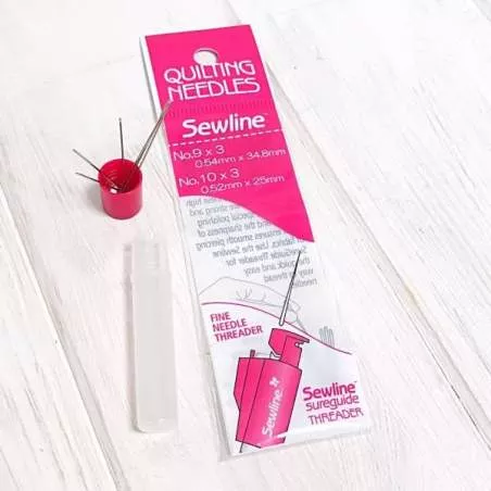 Sewline, Quilting needles - Aghi per quilt, 6 pz (n. 9 e 10) Sewline - 1