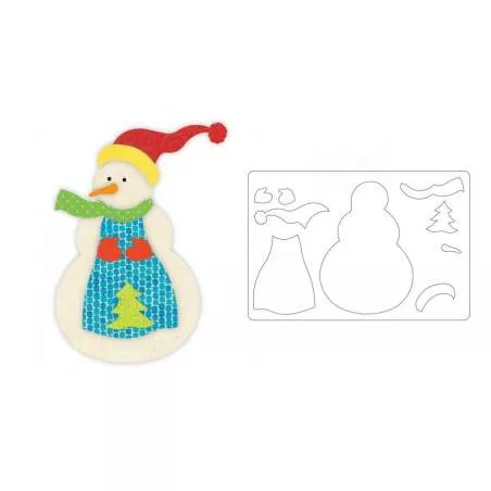 Bigz L Die - Snowman by Jorli Perine (fabi Edition) Sizzix - Big Shot - 1