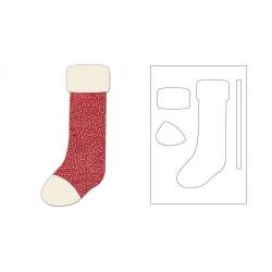 Sizzix, Bigz Plus Die - Stocking by Rosebud's Cottage Sizzix - Big Shot - 1