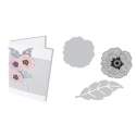 Framelits Die Set 2PK w/Stamps Folk Flower Sizzix - Big Shot - 2