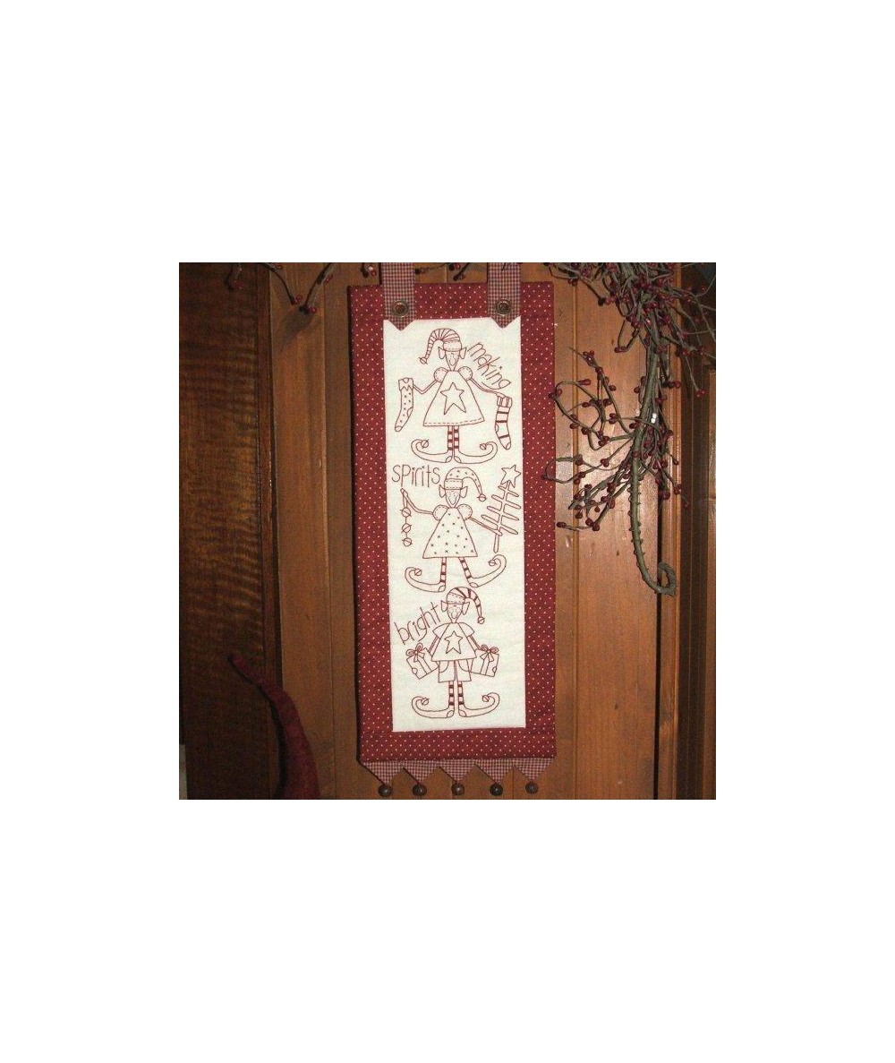 The BirdHouse, Making Spirits Bright – Christmas Pre-printed Stitchery The BirdHouse - 1