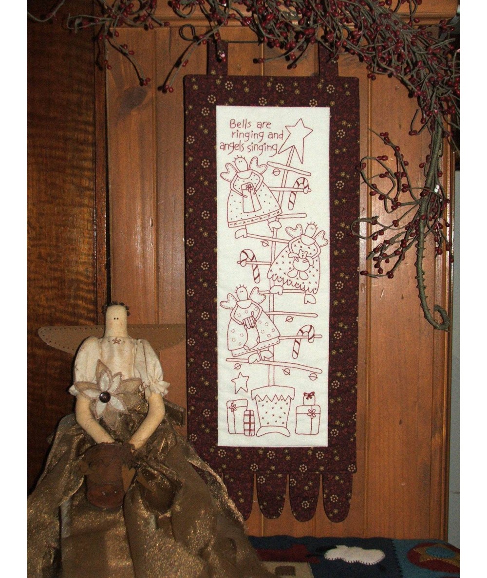The BirdHouse, Christmas Angels – Christmas Pre-printed Stitchery The BirdHouse - 1 The BirdHouse, Christmas Angels – Christmas Pre-printed Stitchery The BirdHouse - 1