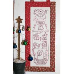 The BirdHouse, Santa’s Workshop – Christmas Pre-Printed Stitchery The BirdHouse - 1