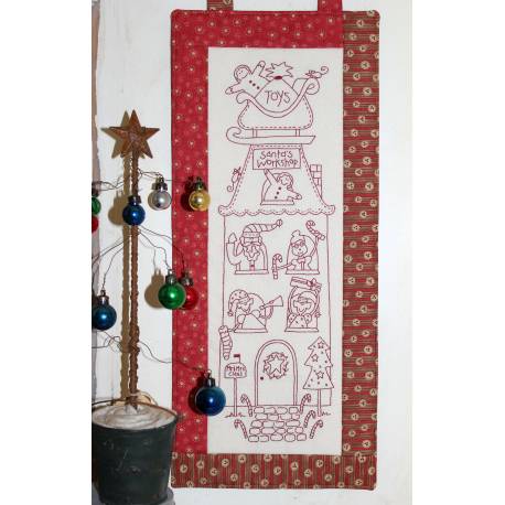 The BirdHouse, Santa’s Workshop – Christmas Pre-Printed Stitchery The BirdHouse - 1 The BirdHouse, Santa’s Workshop – Christmas Pre-Printed Stitchery The BirdHouse - 1