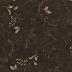 Moda Fabrics Nothern Cardinals, Tessuto Verde con Rami e Bacche Moda Fabrics - 1