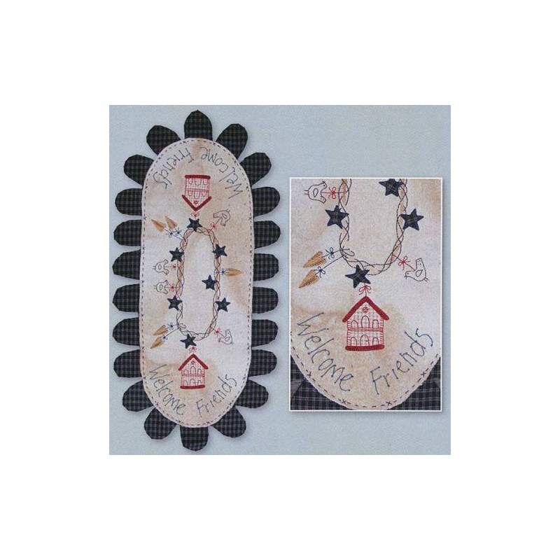 Lynette Anderson Designs, Welcome Friends Table-Runer Lynette Anderson Designs - 1