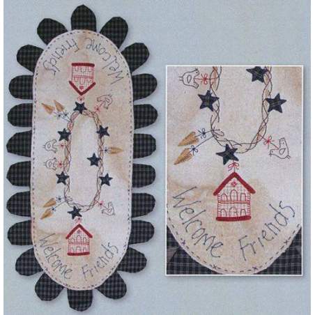 Lynette Anderson Designs, Welcome Friends Table-Runer Lynette Anderson Designs - 1