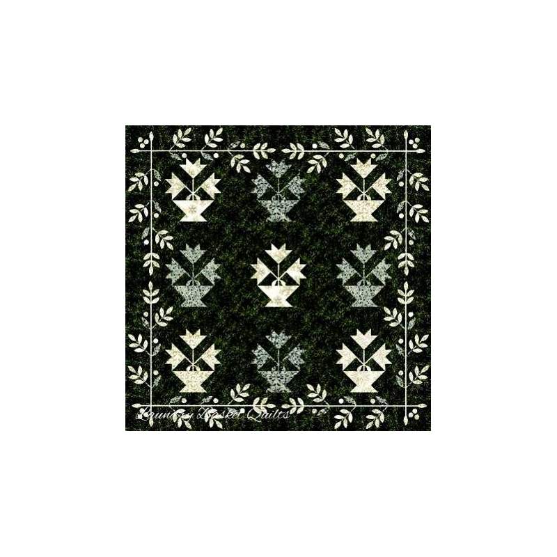 Laundry Basket Quilts, Winter Lily Laundry Basket Quilts - 1