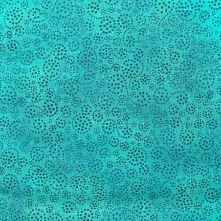 Essentials, Tessuto ottanio con riccioli puntinati tono su tono Wilmington Prints - 1