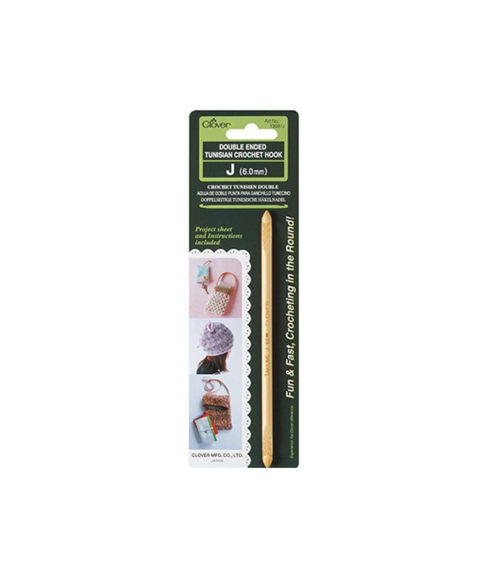 Clover, Uncinetto Tunisino Doppia Punta 6 mm Clover - 1