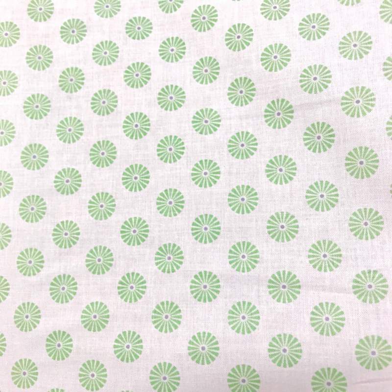 Gutermann Summer Loft, Tessuto Bianco con Fiori Verdi Gutermann - 1