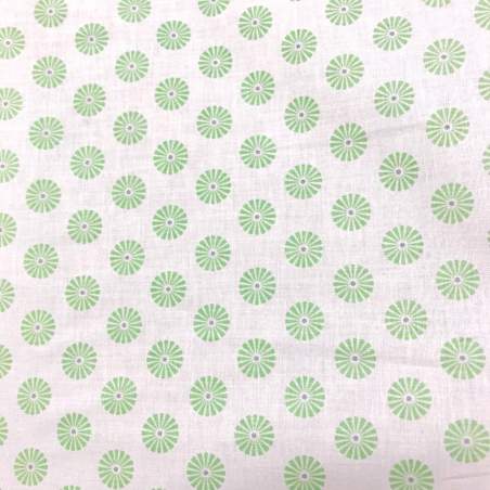 Gutermann Summer Loft, Tessuto Bianco con Fiori Verdi Gutermann - 1