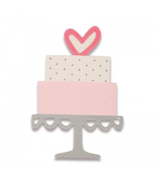 Sizzix, Thinlits - Mini Torta per Celebrazioni Sizzix - Big Shot - 1