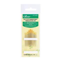 Clover, Aghi Gold Per Ricamo - 16 pz Clover - 1