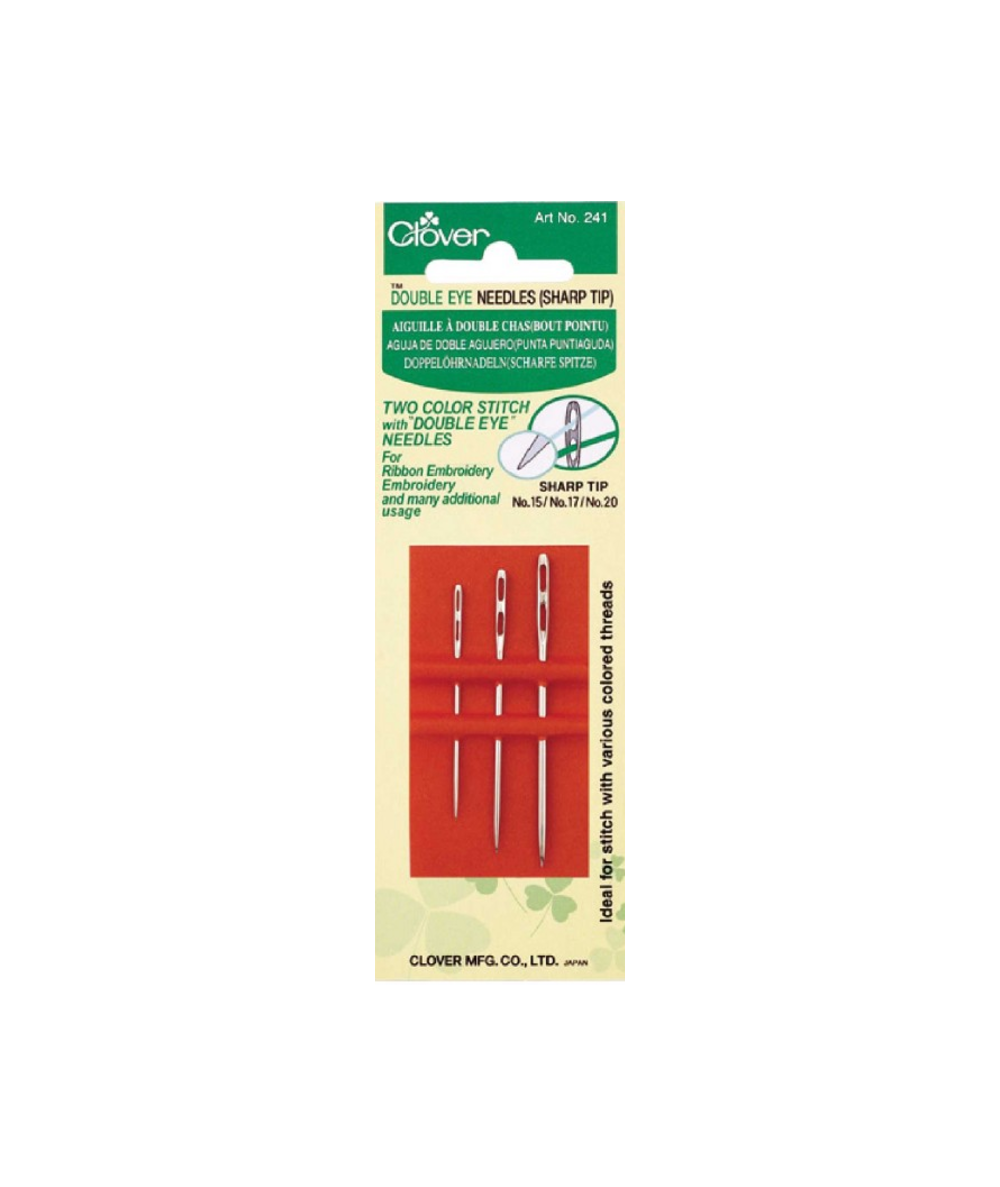 Clover, Aghi Doppio Foro Fine - 3 pz Clover - 1