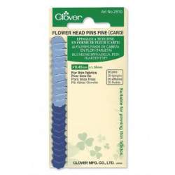 Clover, Spilli Testa A Fiore Azzurro In Cartina - 20 Pz Clover - 1