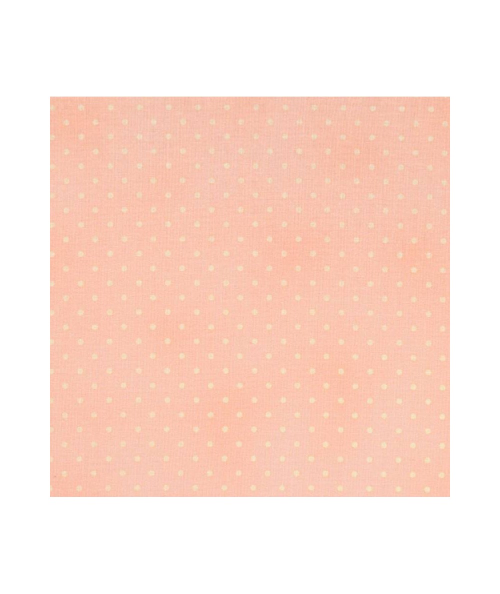 Tessuto rosa con piccoli pois crema, collezione Home Essentials RJR - 1