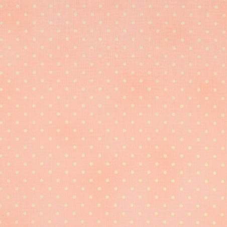 Tessuto rosa con piccoli pois crema, collezione Home Essentials RJR - 1