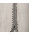 Cerniera Zip Invisibile con Pizzo da 22cm - Grigio Notions - 1